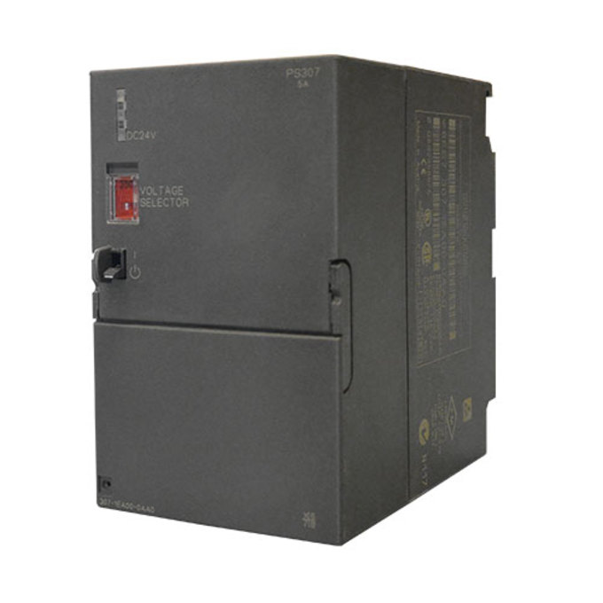 SIEMENS 6ES7307-1EA00-0AA0 SIMATIC S7-300 REGULATED POWER SUPPLY PS307 INPUT: 120/230 V AC, OUTPUT: 24 V/5 A DC
