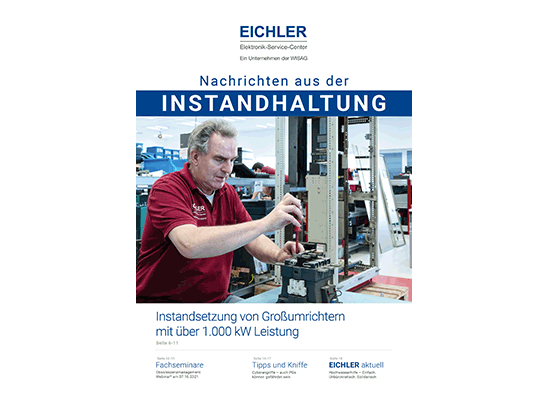 Titelseite EICHLER Instandhaltungsnachrichten 2021/02